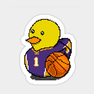 Lakers Basketball Rubber Duck 2 Sticker